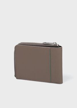 グレインレザー 2つ折り財布（グレイッシュベージュ） ｜ポール・スミス