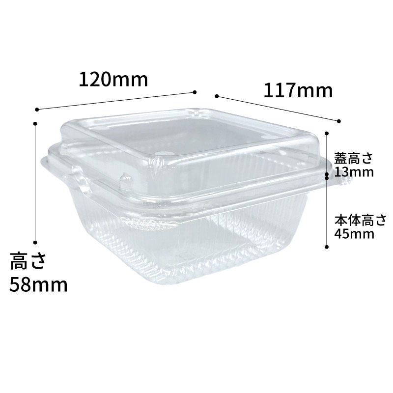 フードパック OP-200A穴有 デンカポリマー | テイクアウト容器の通販