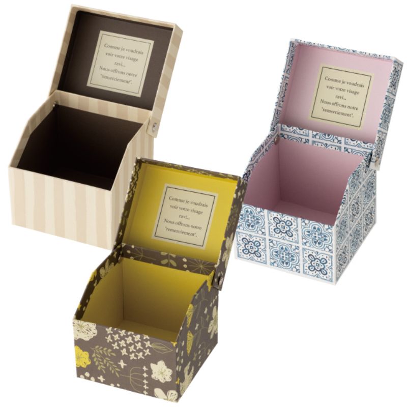 ギフト箱 ナチュラルストライプオープンボックス-S(6個) ヘッズ