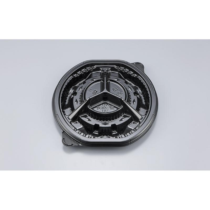 オードブル容器 飛鳥(6.5寸)本体 黒 ニシキ | テイクアウト容器の通販