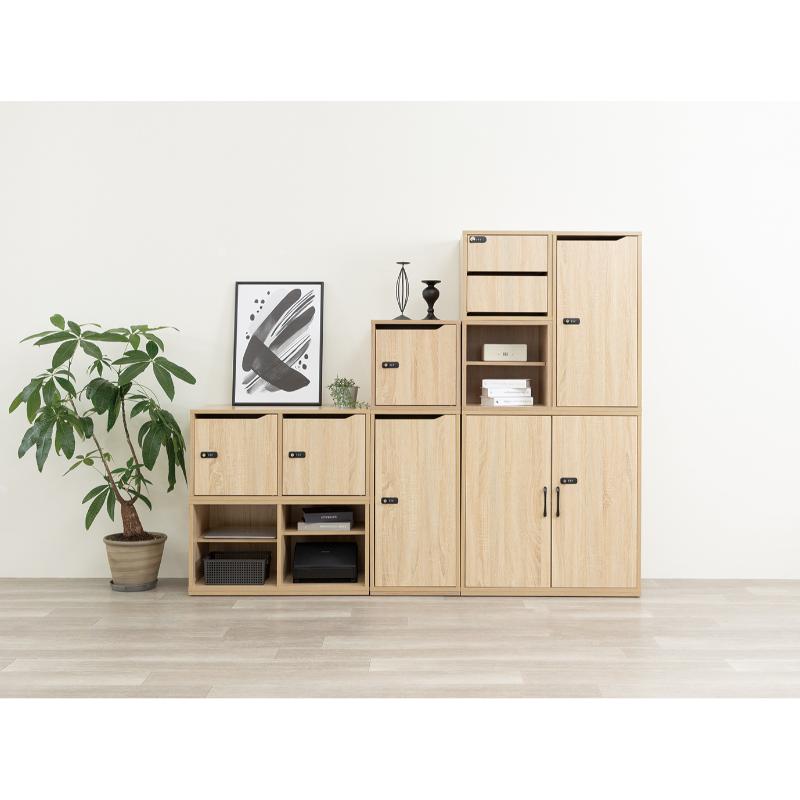 店舗用品 組立式木製収納ロッカー ワイド アスカ | テイクアウト容器の