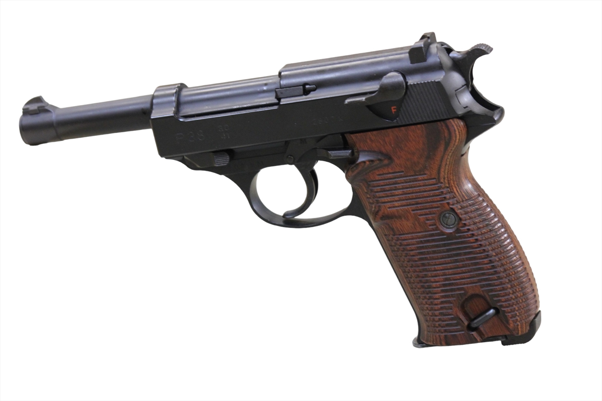 AWG-1453] ウッドグリップ｜マルゼン製 ワルサーP38 ☆13000