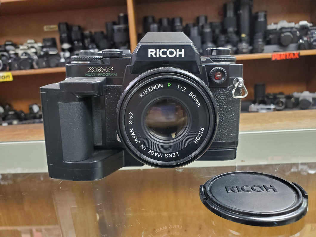 Ricoh XR-P Multi Program w/50mm F2 lens, Winder, CLA'd, New Light