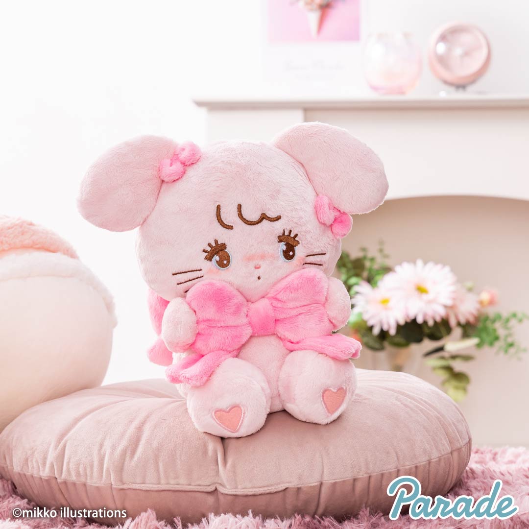 mikko characters 抱きしめおリボンぬいぐるみ | 商品紹介 | 株式会社