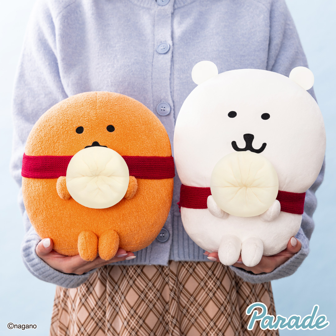 ナガノキャラクターズ 赤いマフラーのくま&もぐらコロッケBIG