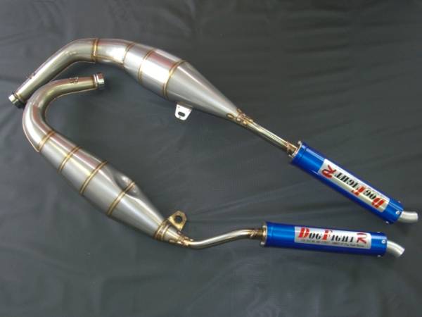 DOG FIGHT RACING製 YAMAHA TZR250R/RS('91-'94) ステンレスチャンバー