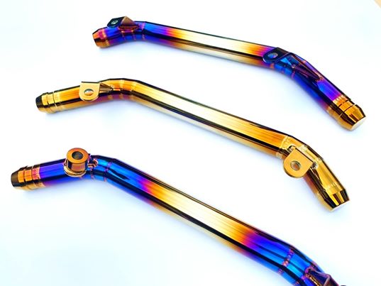 シグナスX 4型 5型 グラブバー チタンカラータンデムバー シグナスX 4