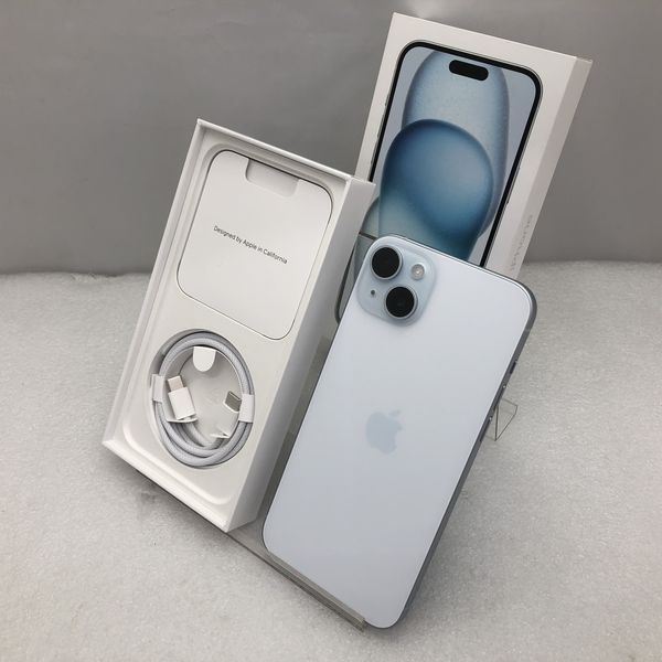 APPLE 〔中古〕iPhone15 Plus 256GB ブルー MU0N3J／A SIMフリー（中古