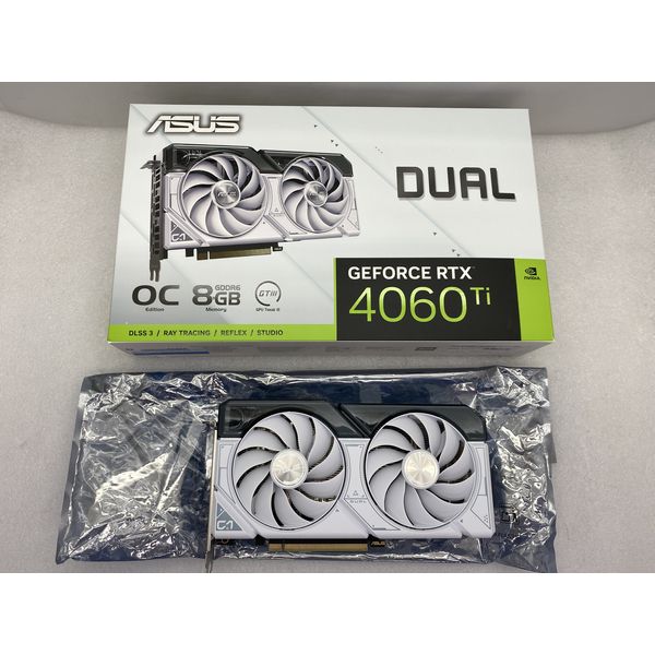 ASUS 〔中古〕DUAL-RTX4060TI-O8G-WHITE（中古1ヶ月保証） | パソコン