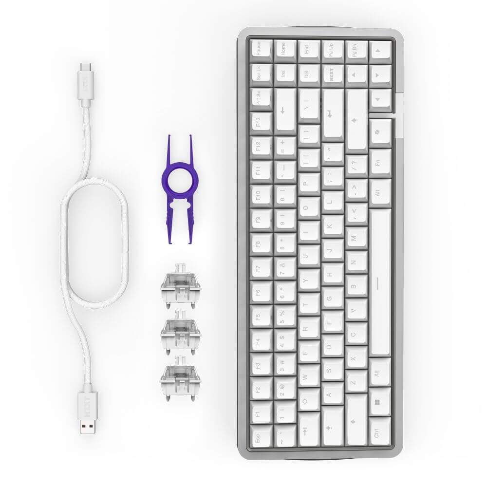 NZXT Function Elite MiniTKL White | パソコン工房【公式通販】
