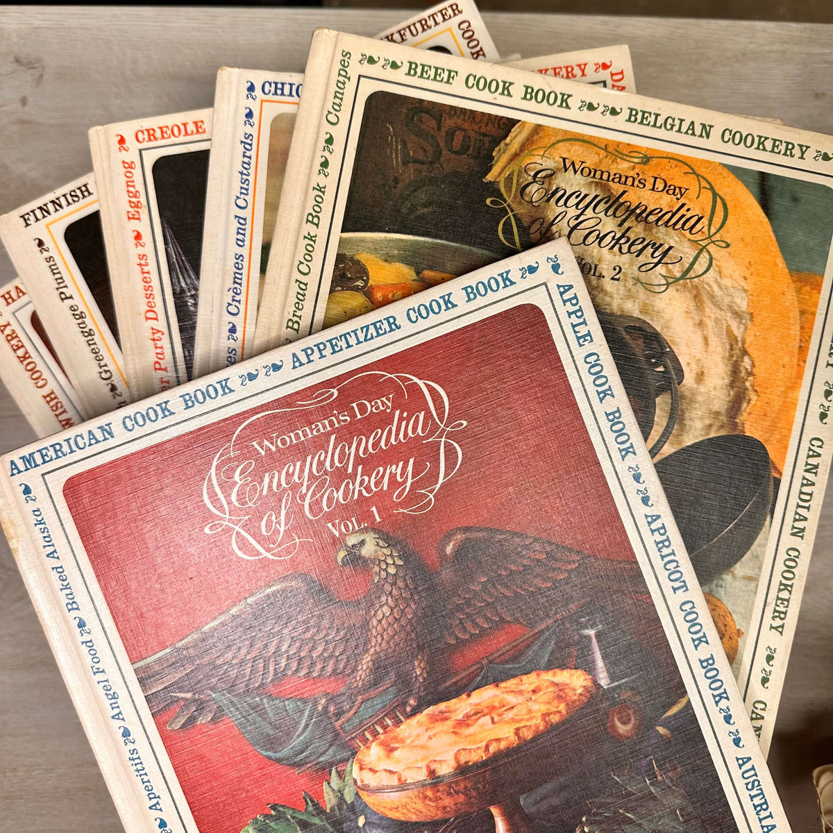 Woman's Day Encyclopedia of Cookery cookbooks - Plymouth Cards