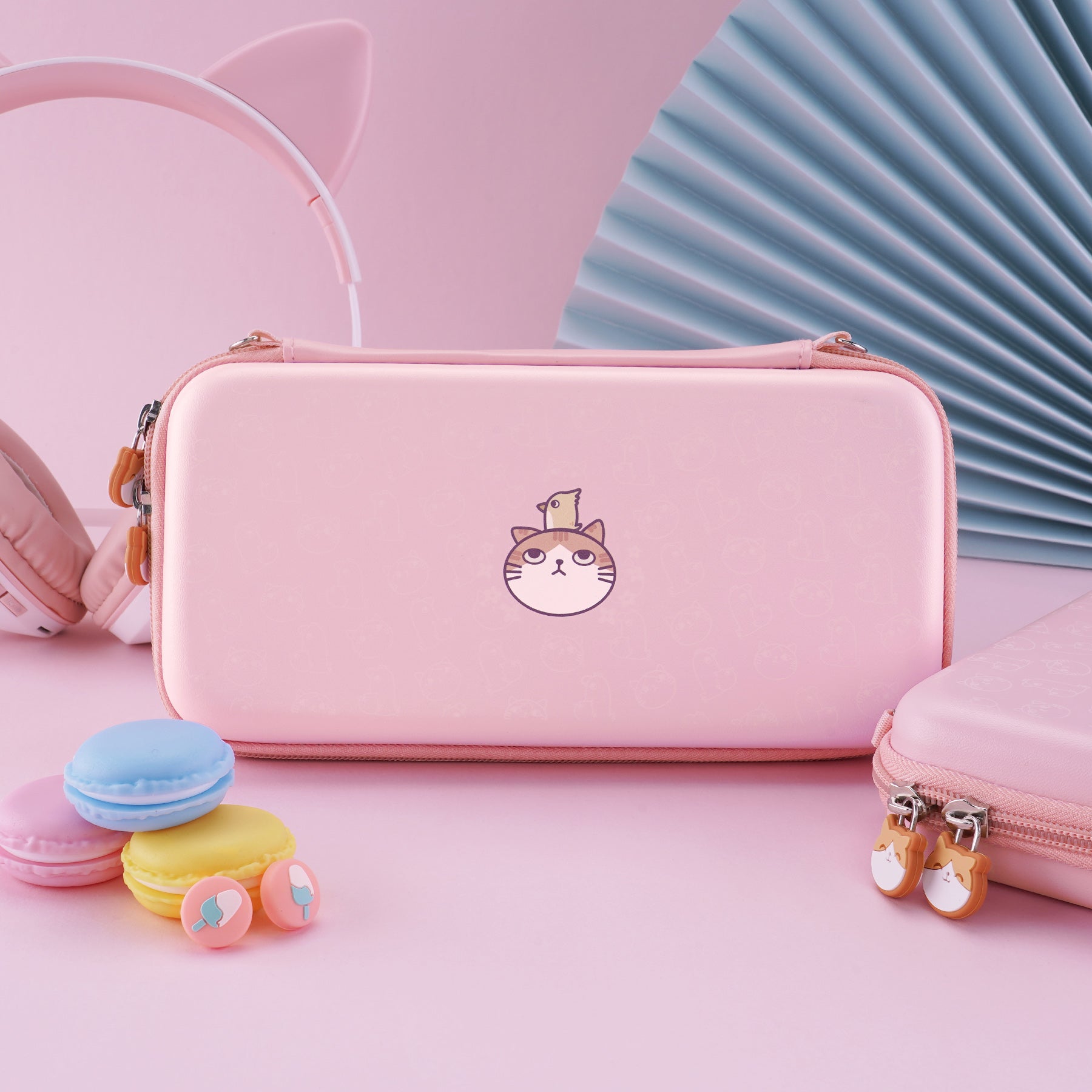 PlayVital Nintendo Switch Lite Travel Bag Carrying Case - Kitten