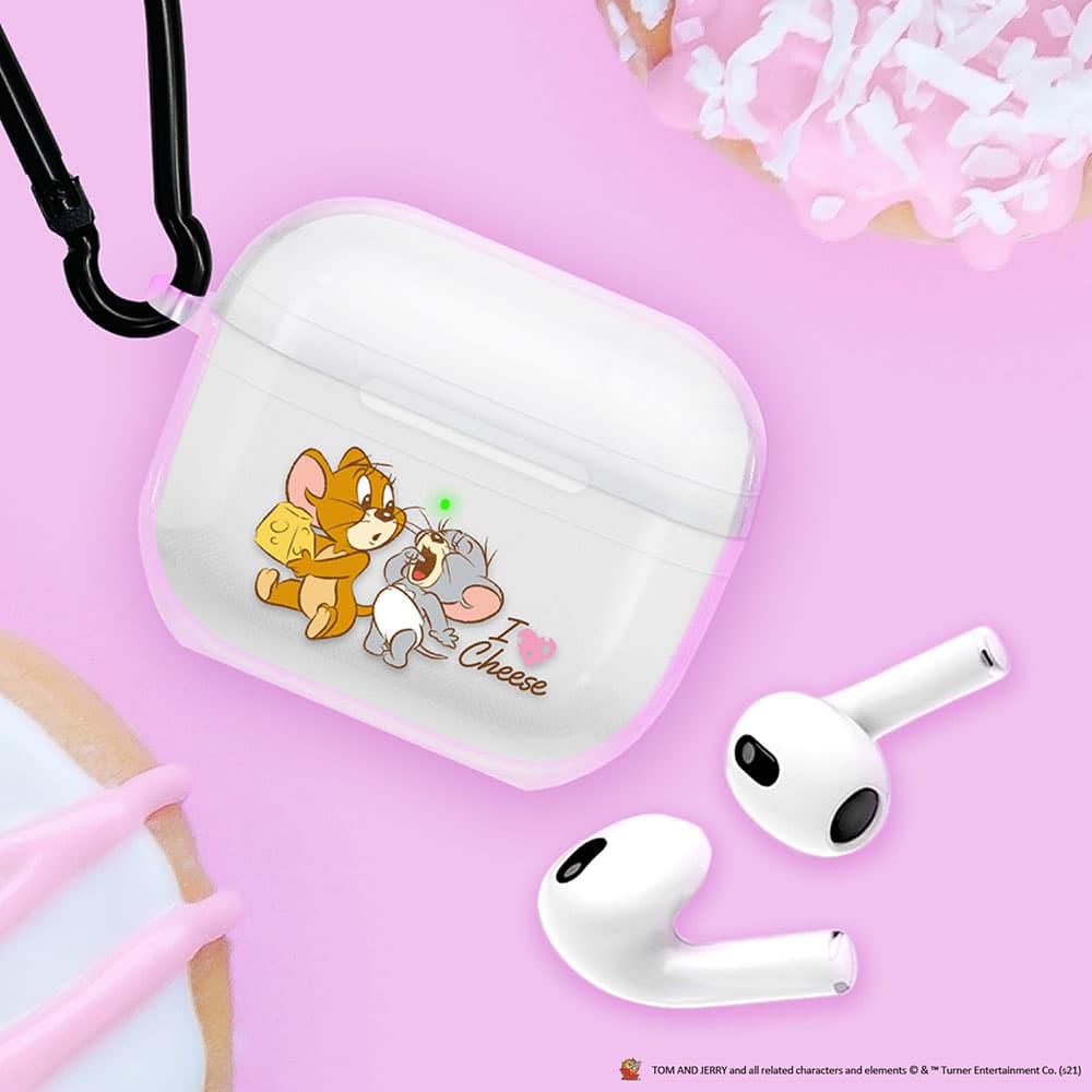 AirPods 第3世代用 抗菌ソフトケース [トムとジェリー/チーズ]｜株式