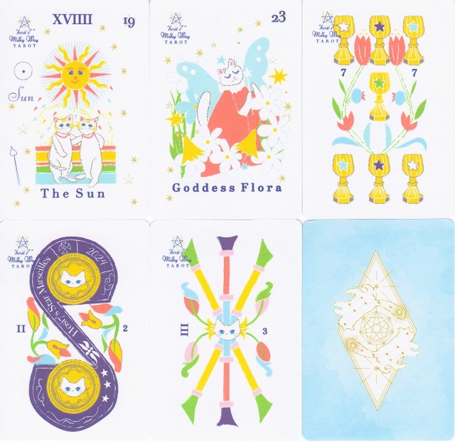 hosi7ミルキーウェイタロット80フルデッキ』（専用日本語解説付き