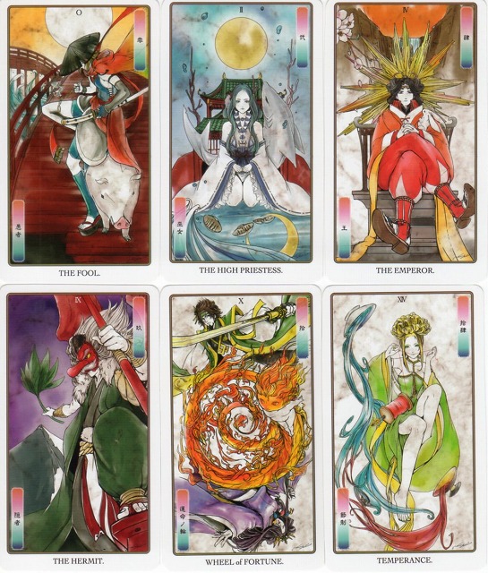 日本神話タロット ミニ（22枚＋代替カード5枚）』（日本語解説書