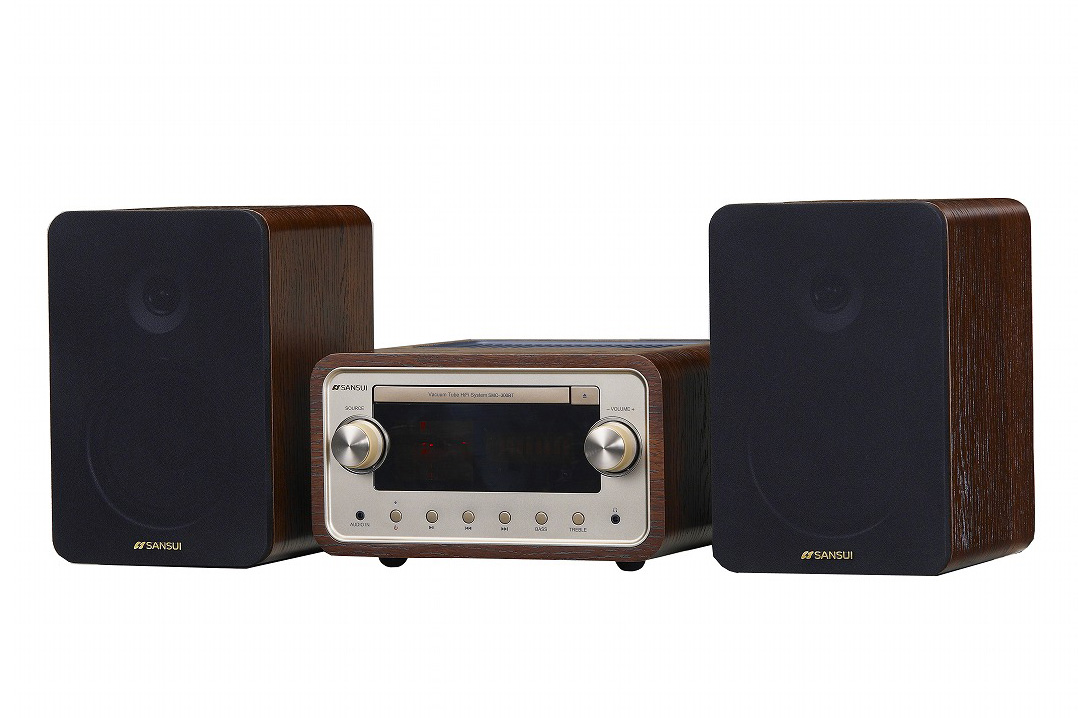 SANSUI、真空管ハイブリッドアンプ搭載のCDステレオシステム「SMC