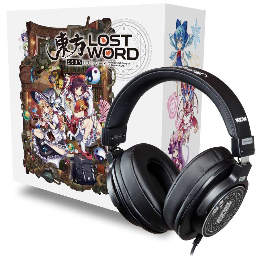TASCAM×『東方LostWord』コラボヘッドホン＆スタンド。霊夢/魔理沙