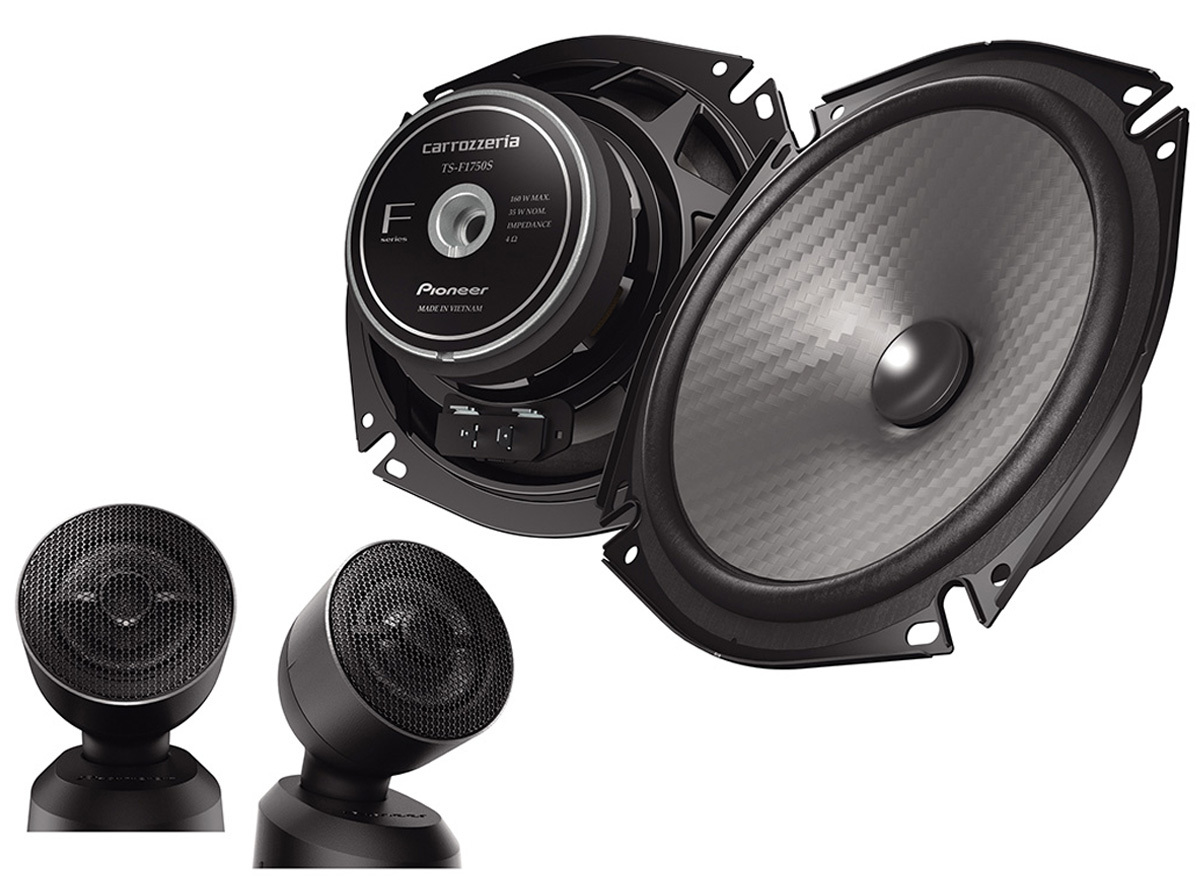 パイオニア、ハイレゾ音源対応の車載用スピーカーユニット6機種