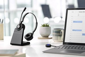 Jabra、ビジネス向けヘッドセット「Engage 55」。最大150mのワイヤレス