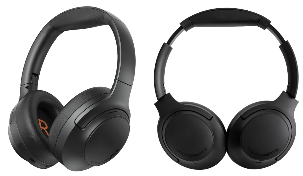 SOUNDPEATS、最大56dBノイズ低減の折りたためるワイヤレスヘッドホン