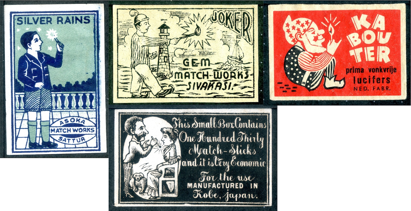 マッチのマッチ – British Matchbox Label and Bookmatch Society