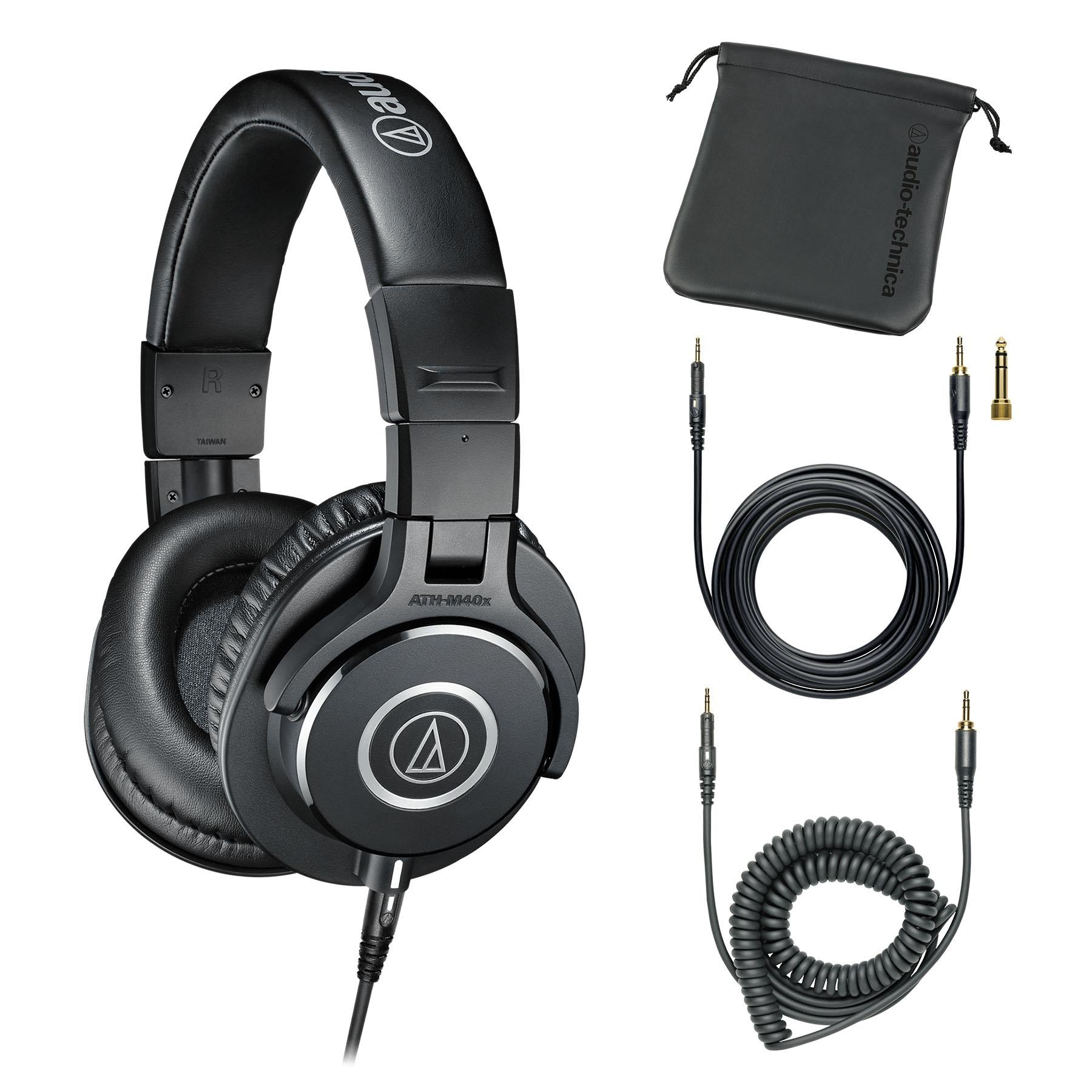 Audio-Technica ATH-M40x Over-Ear Closed-Back Studio Headphones