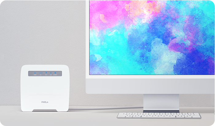 LTE対応 SIMフリーホームルーター(PIX-RT100) | 株式会社ピクセラ