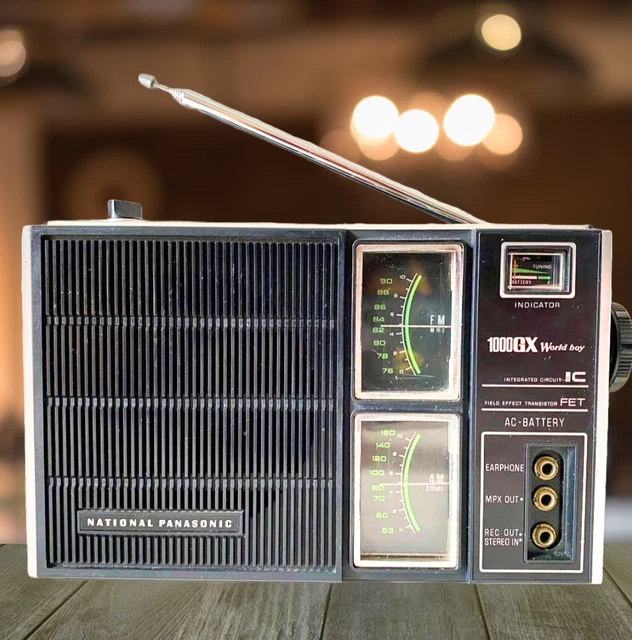 National Panasonic World Boy 60 レトロ カバー付 National Panasonic