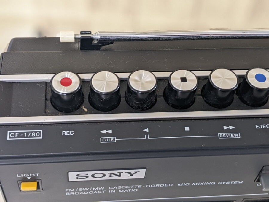 懐かしのBCLラジカセ!SONYスタジオ「CF-1780」｜2022年03月26日｜静岡
