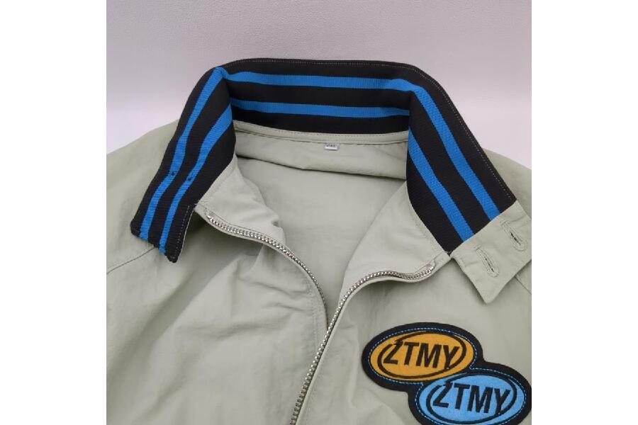 ずっと真夜中でいいのに。バーシティジャケット ライトグレー 2XL ずと