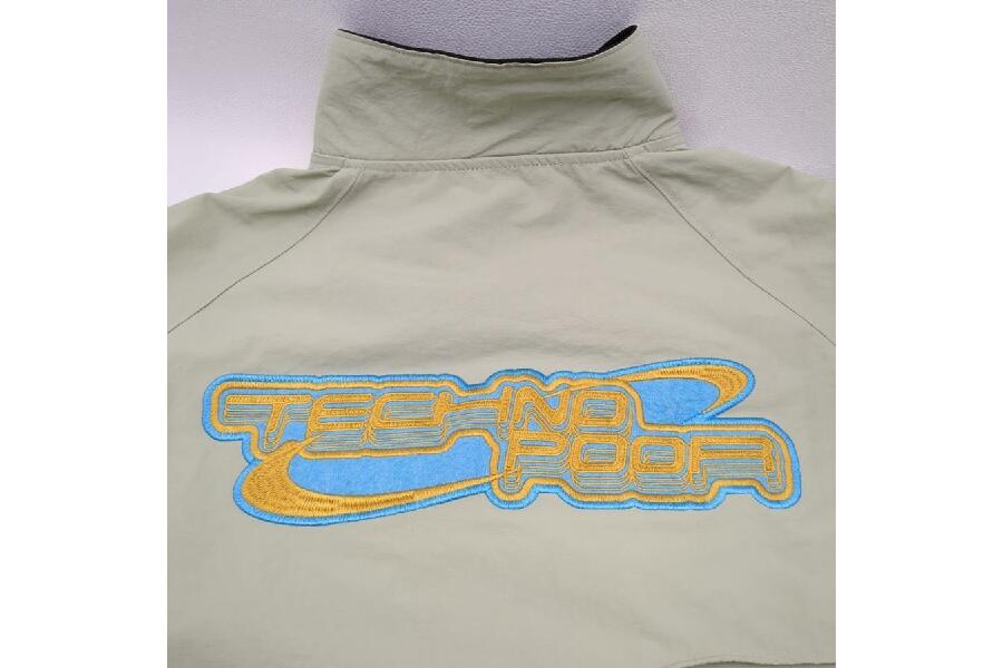 ずっと真夜中でいいのに。バーシティジャケット ライトグレー 2XL ずと