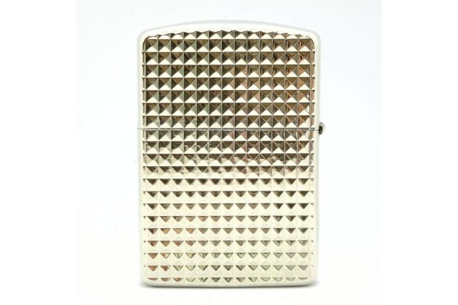 未使用】 Zippo PEACE 2007年製 アーマーケース ダイヤカット ケース