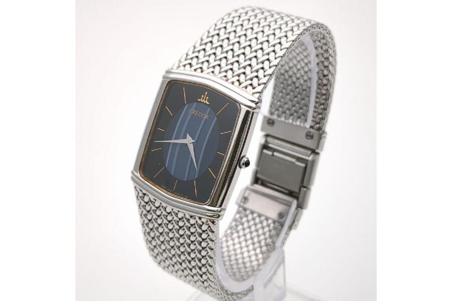 セイコー クレドール 2F70-5380 クォーツ ブルーメノウ文字盤 ボーイズ