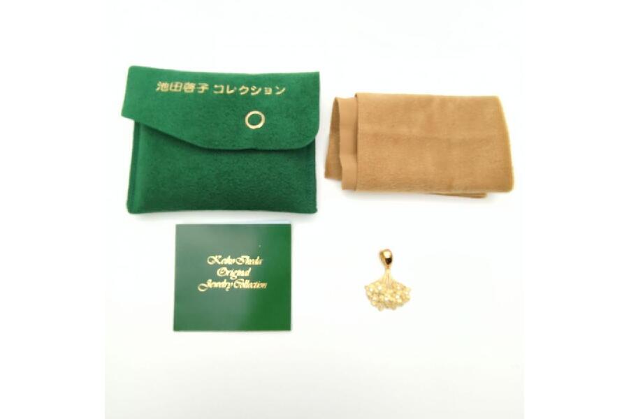 池田啓子 AKコレクション ペンダントトップ フラワー 花 K18 3.4g 布袋
