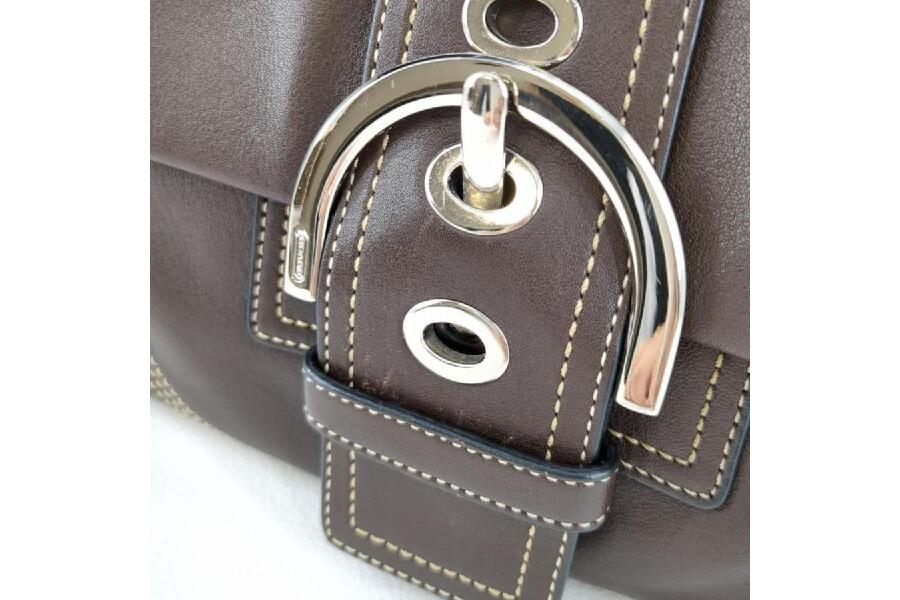 COACH コーチ ワンショルダーバッグ ブラウン ソーホー 8A05 レザー