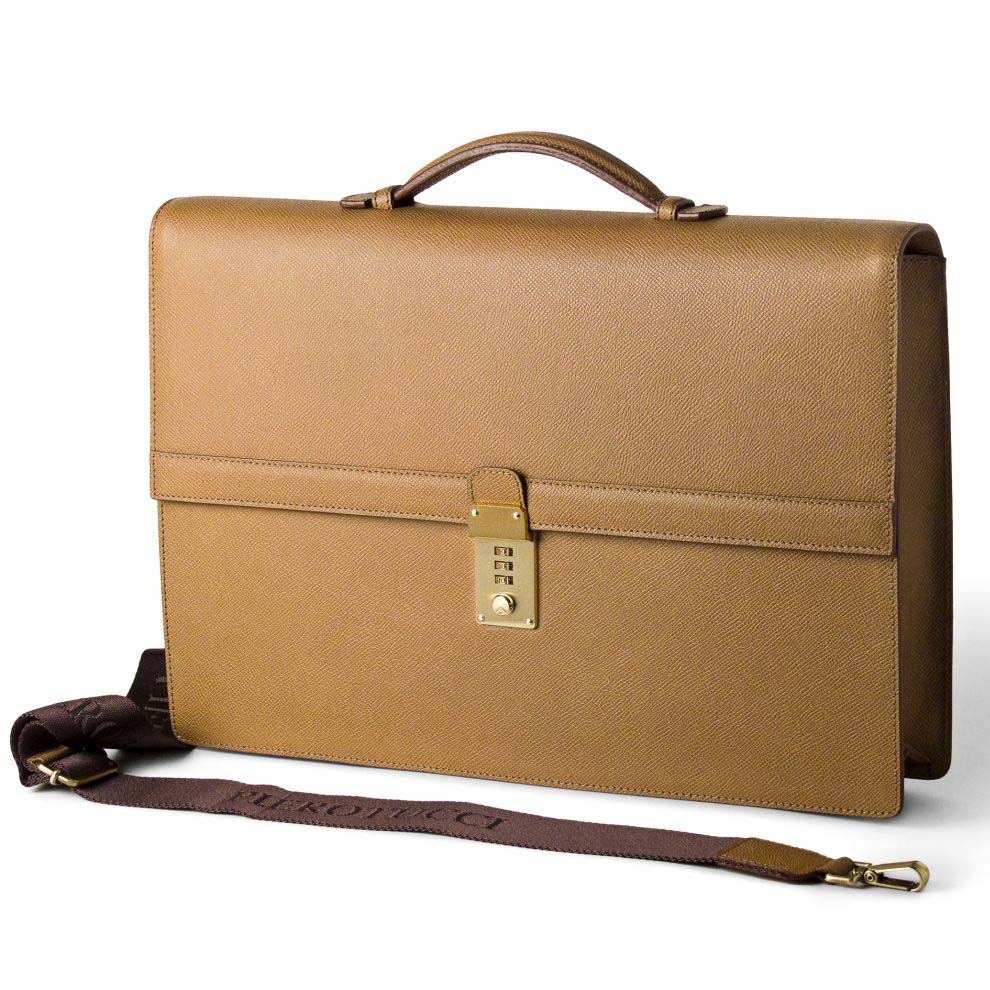 ビジネスバッグ キャメル