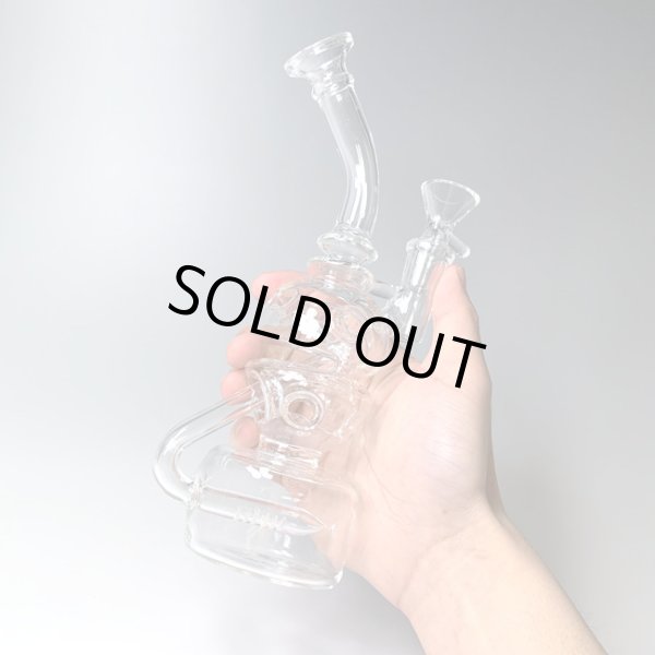 アイスガラスボング リサイクラー 22cm