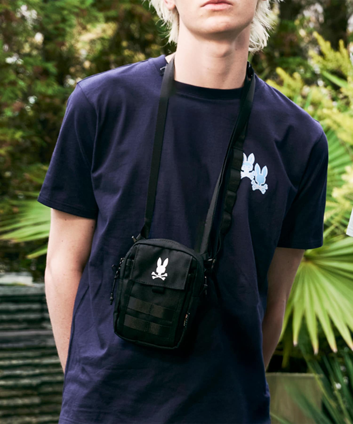 CORDURA fabric ミニショルダーバッグ｜Psycho Bunny｜サイコバニー