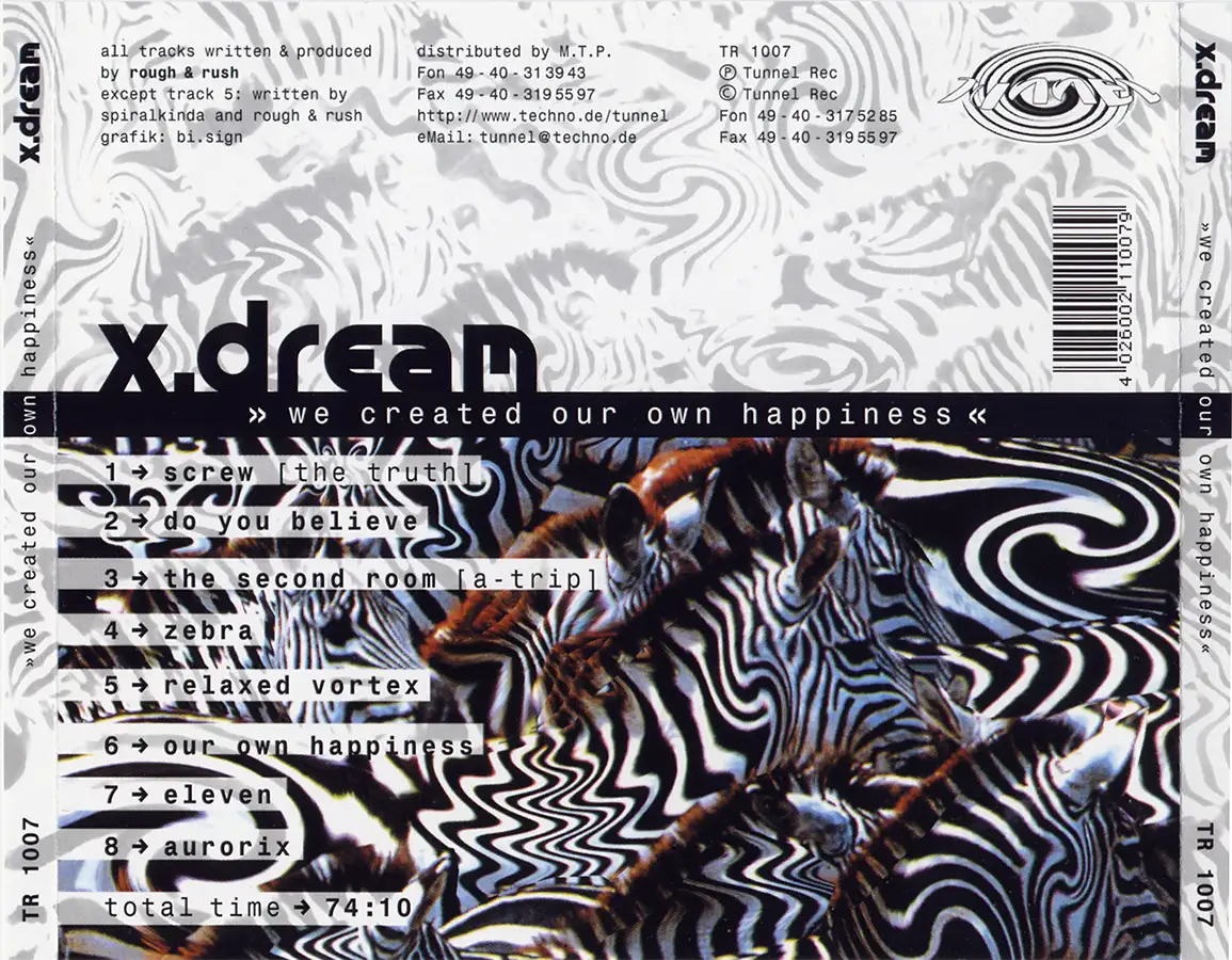 We created our own happiness by X-Dream album, CD from 1997 at PsyDB