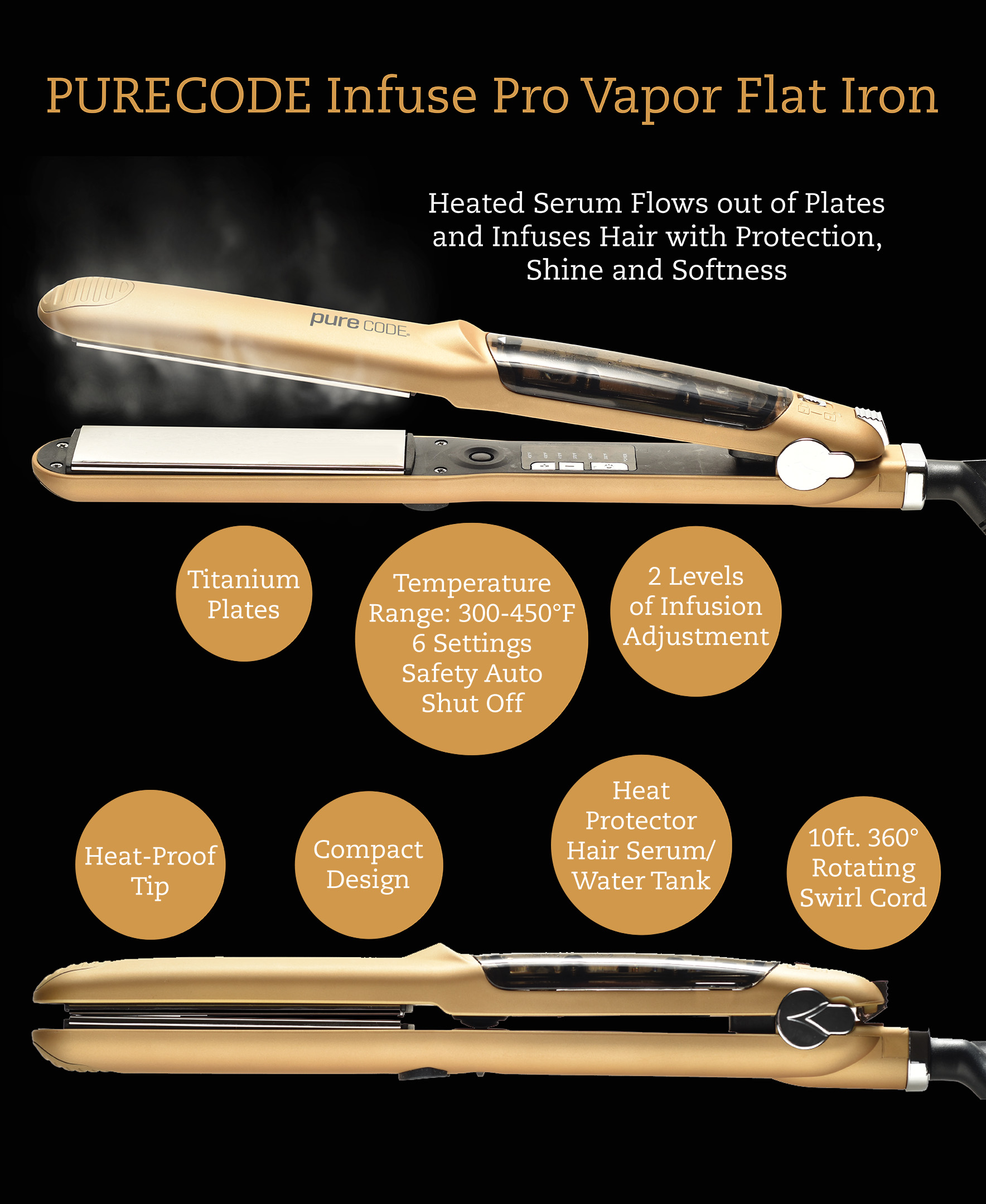 Titanium Infuse Pro® Vapor Iron - PureCode USA