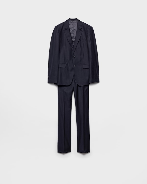 ブラック テクニカルファブリック シングルブレスト スーツ | PRADA