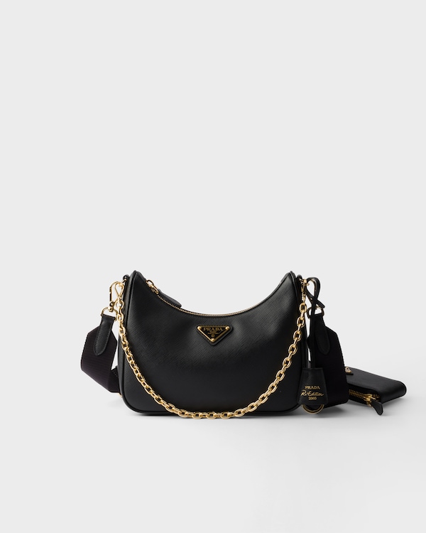 ブラック プラダ Re-edition 2005 Re-nylon バッグ | PRADA