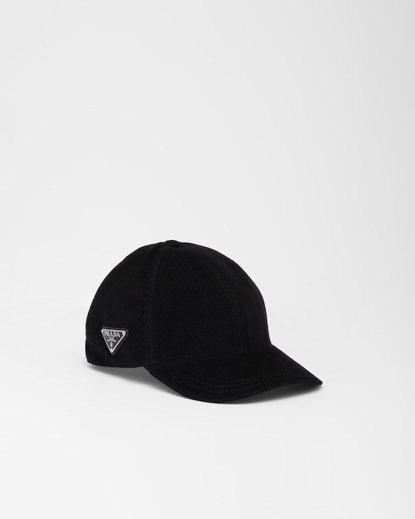 Anthracite Gray Loden Baseball Cap | PRADA