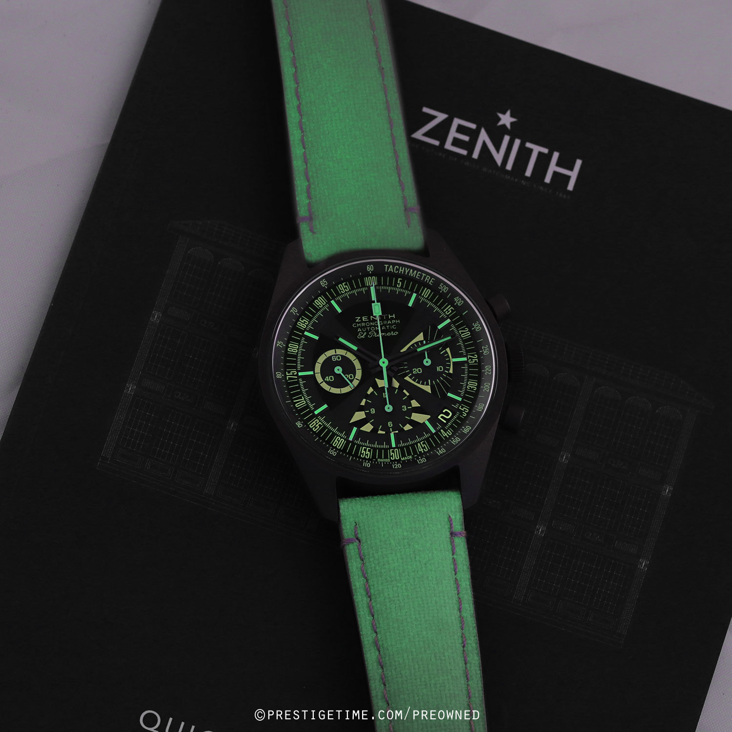 Pre-owned Zenith Chronomaster Revival SJX G383 Poker Chip 38mm 97