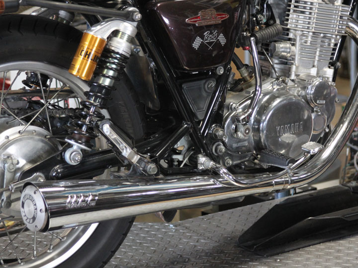 SR400 チタンマフラーの取り付けとセッティング| SR400カスタム