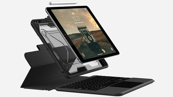 UAG iPad(第9/8/7世代)用トラックパッド搭載Bluetoothキーボード付