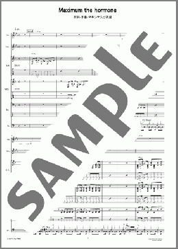 バンド楽譜】Maximum the hormone / マキシマム ザ ホルモン(バンドスコア)