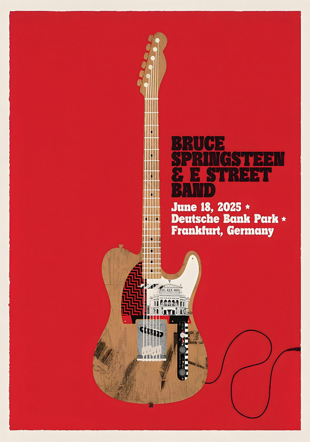 BRUCE SPRINGSTEEN Frankfurt Park 2025 Tour Poster Print