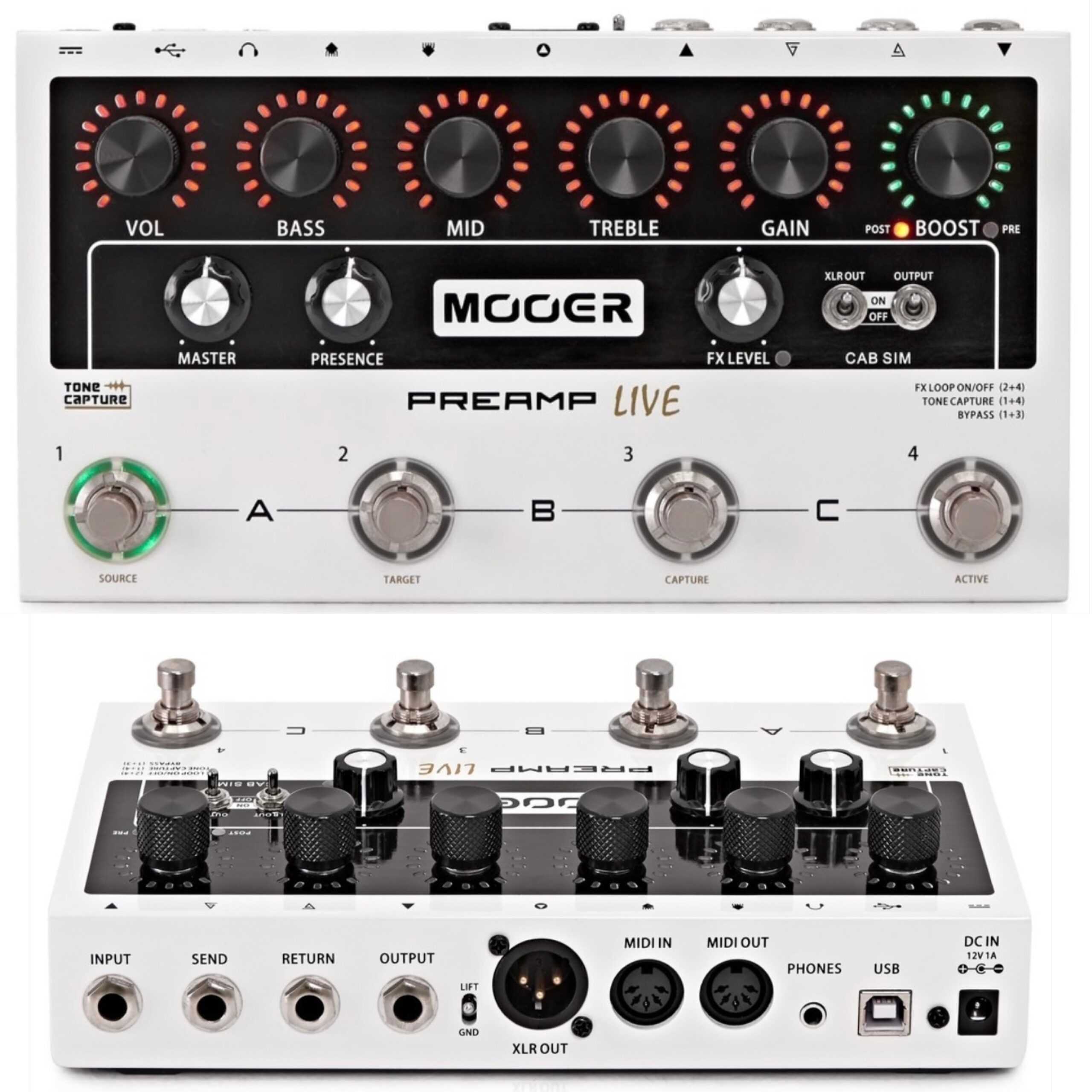 Mooer Preamp Live Digital Preamp - Promenade Music