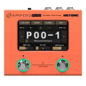 Hotone Ampero Mini (Orange) MP-50 Amp Modeler & Effects Processor